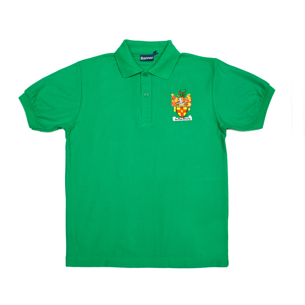 Crested Chaucer polo (Emerald)