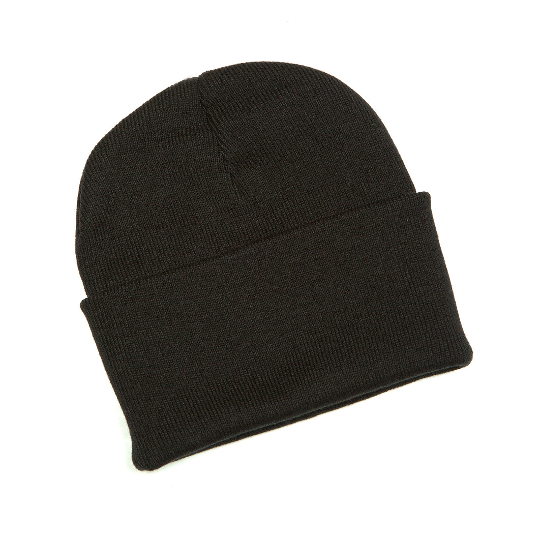 Black fleece hat